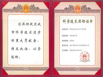 武汉市发明进步三等奖